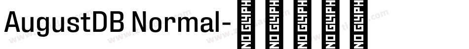 AugustDB Normal字体转换